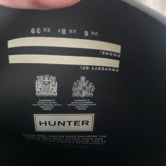 Hunter womens rain boots - used - Picture 1 of 3